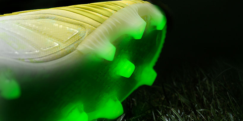 adidas introduces glow in the dark \'hunt\' soccer shoe series