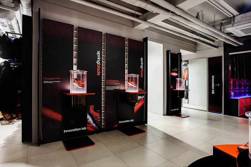 adidas springblade pop up innovation lab in seoul by urbantainer
