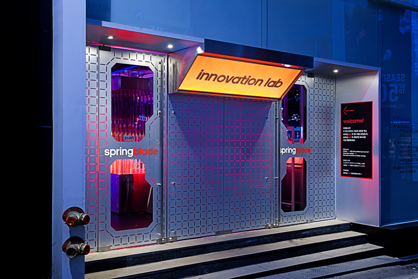 adidas springblade pop up innovation lab in seoul by urbantainer