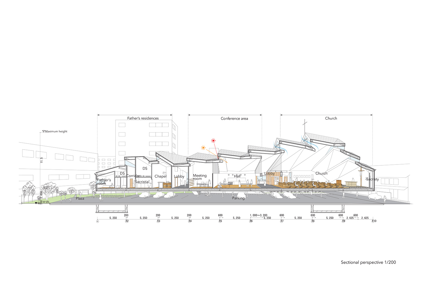 alphaville catholic church suzuka japan designboom