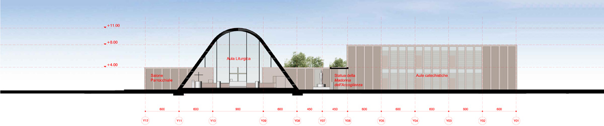 andrea maffei architects cinisi church and parish design competition italy designboom