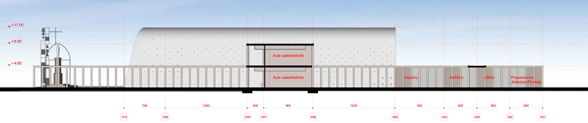 andrea maffei architects cinisi church and parish design competition italy designboom