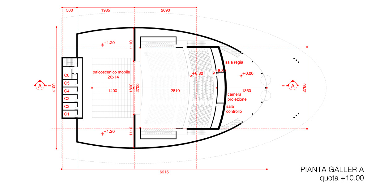 andrea maffei piazza della repubblica varese theatre competition italy designboom