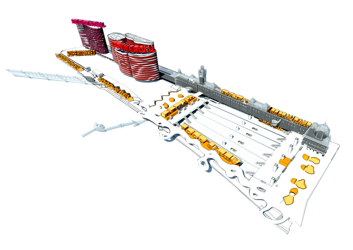 ARM\'s flinders st. station proposal features rippling waves