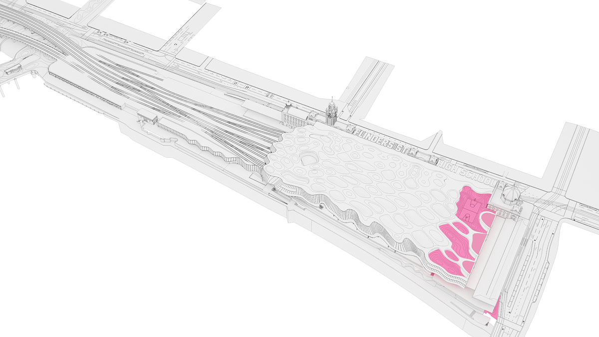 ARM\'s flinders st. station proposal features rippling waves