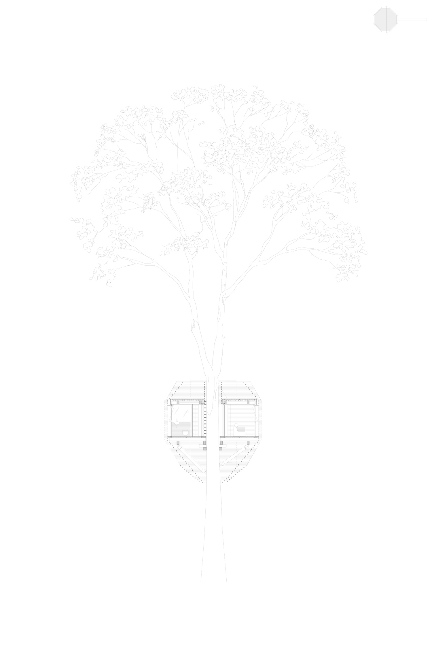 atelier LAVIT origin tree house raray france designboom