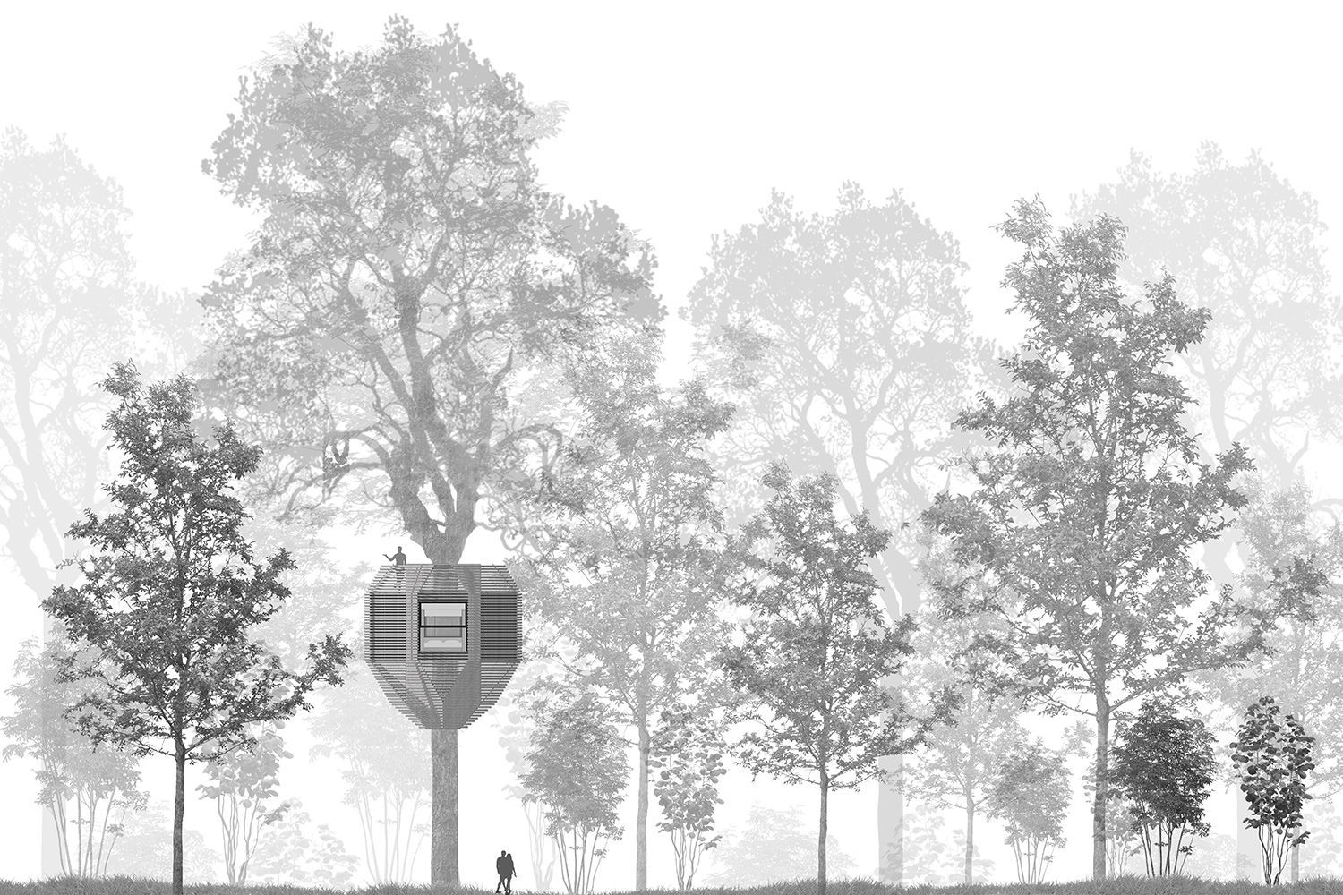 atelier LAVIT origin tree house raray france designboom