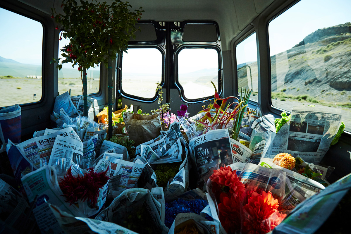 azuma makoto launches flowers into the stratosphere and documents the journey designboom