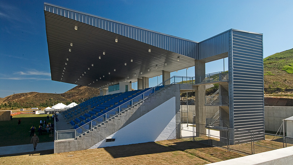 BCMF arquitetos national shooting center designboom