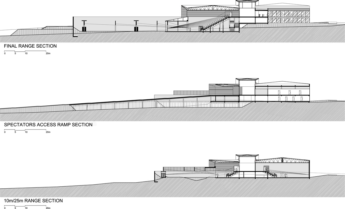 BCMF arquitetos national shooting center designboom
