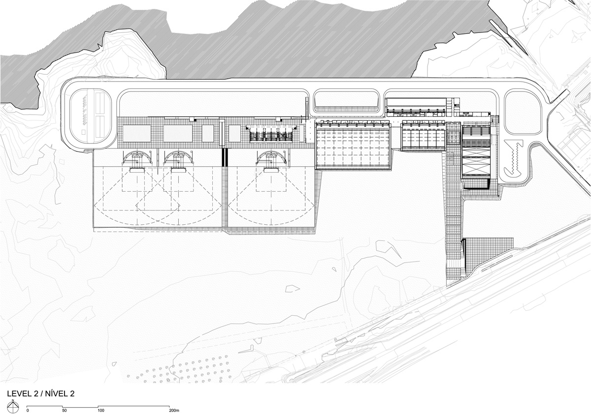 BCMF arquitetos national shooting center designboom