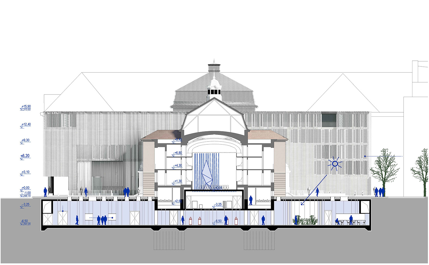 bevk perović arhitekti to renovate and extend slovenia's national theater designboom