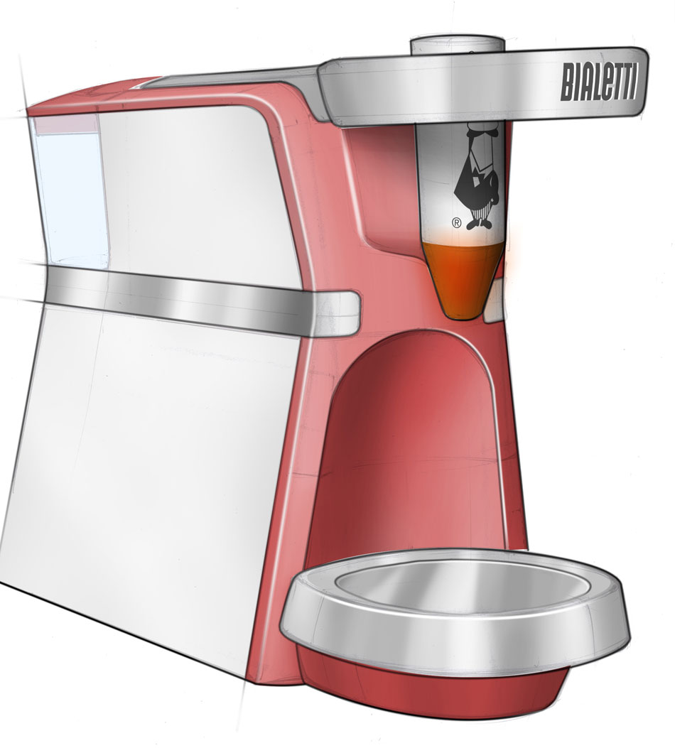 bialetti DIVA pod coffee machine by design group italia