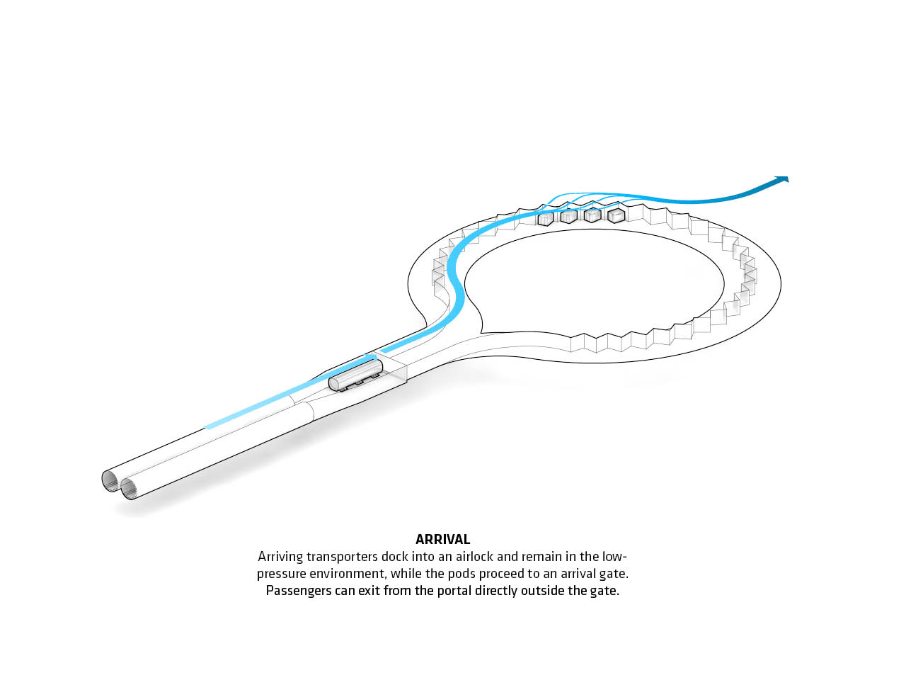 bjarke ingels group big hyperloop one dubai united arab emirates transport designboom