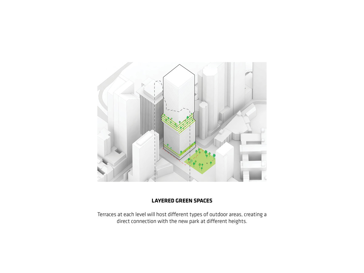 bjarke ingels group BIG metz mixed use tower frankfurt germany designboom