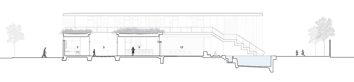 brooks + scarpa: yin-yang house balances performance and aesthetics