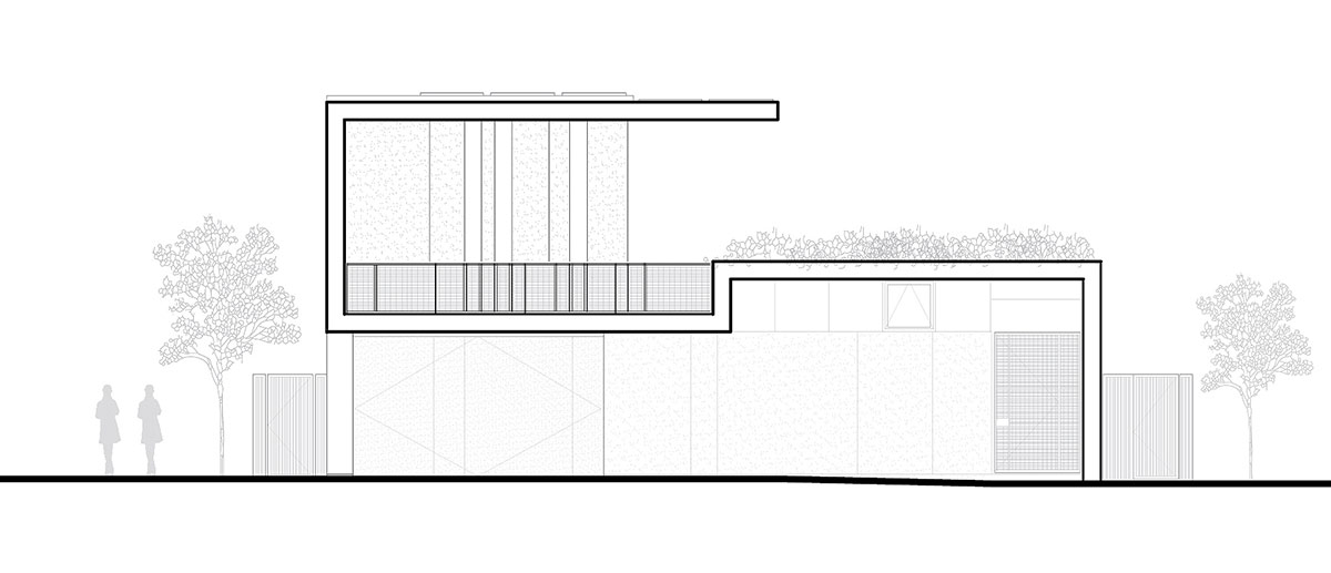 brooks + scarpa: yin-yang house balances performance and aesthetics