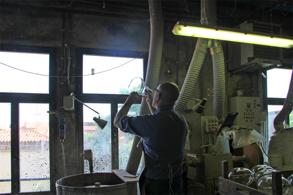 carlo moretti glassblowing factory visit