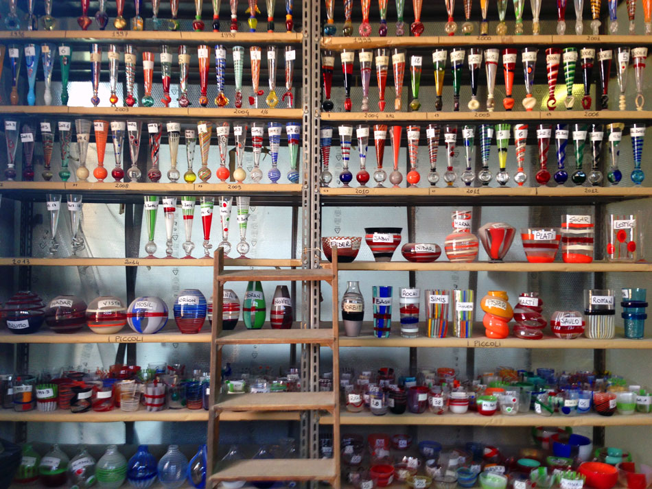 carlo moretti glassblowing factory visit