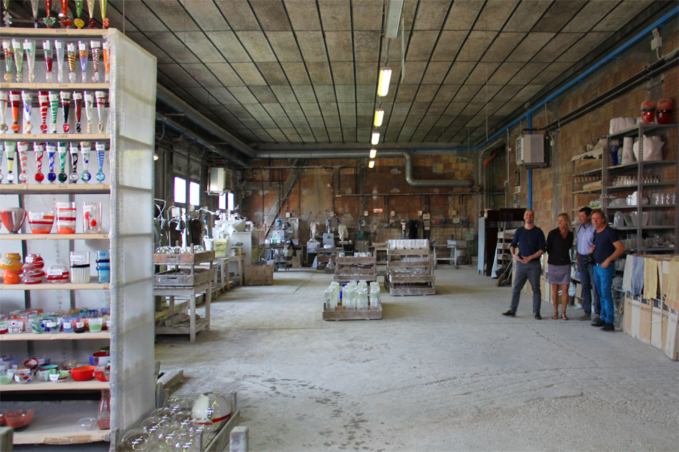 carlo moretti glassblowing factory visit