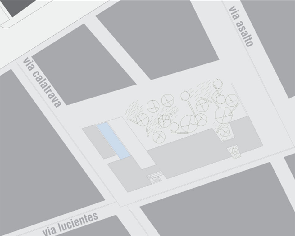 castroferro arquitectos: elevated concrete library in malaga 