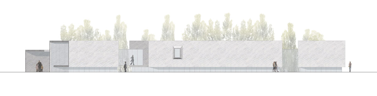 castroferro arquitectos: elevated concrete library in malaga 