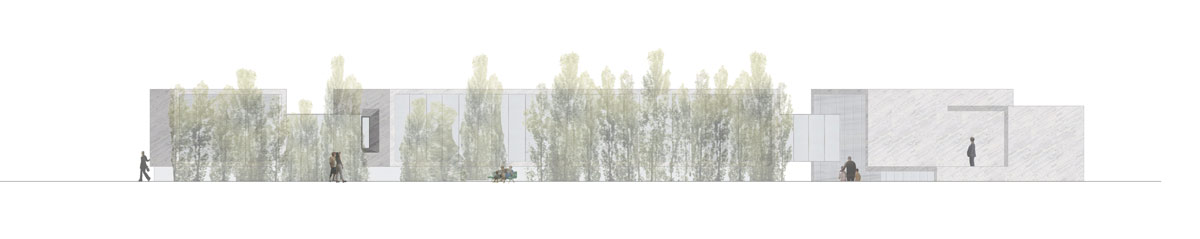 castroferro arquitectos: elevated concrete library in malaga 