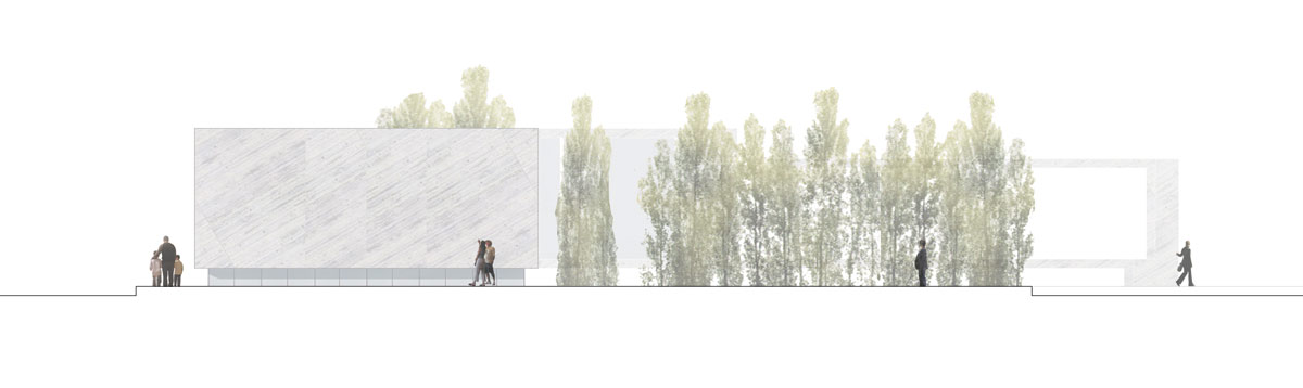 castroferro arquitectos: elevated concrete library in malaga 