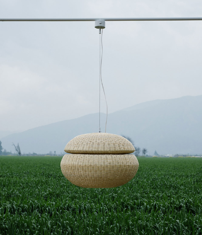 claesson koivisto rune: wicker lamps for made in mimbre at LDF