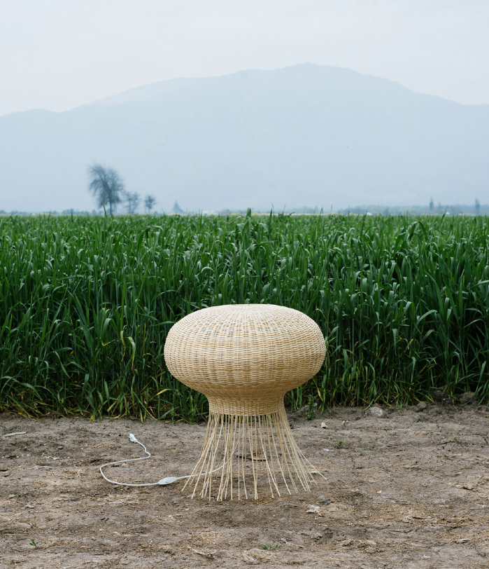 claesson koivisto rune: wicker lamps for made in mimbre at LDF