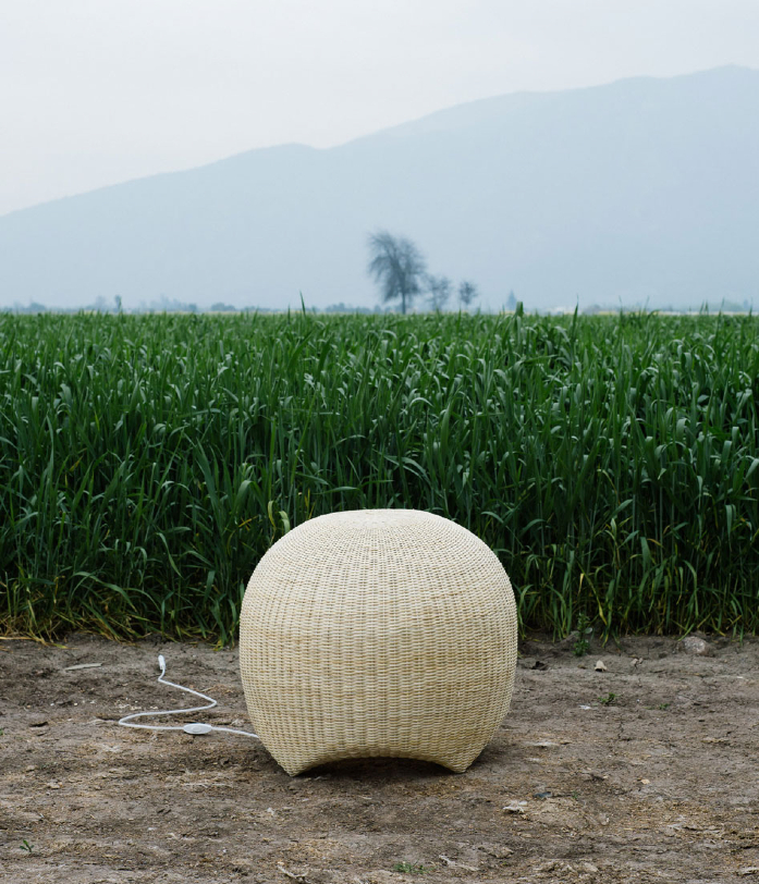 claesson koivisto rune: wicker lamps for made in mimbre at LDF
