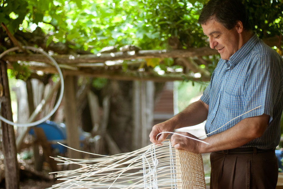 claesson koivisto rune: wicker lamps for made in mimbre at LDF