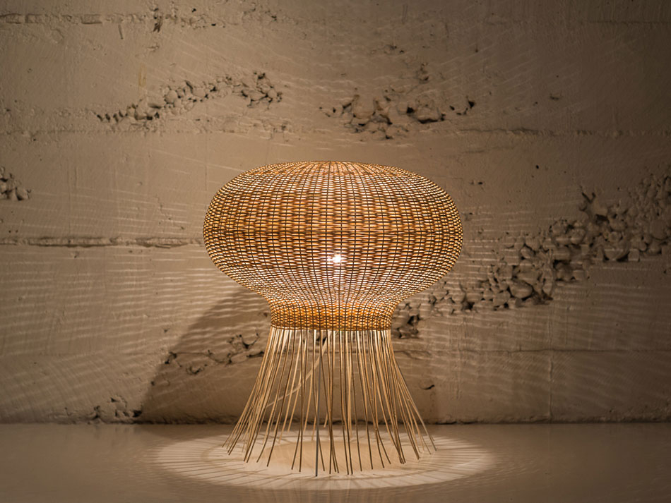 claesson koivisto rune: wicker lamps for made in mimbre at LDF