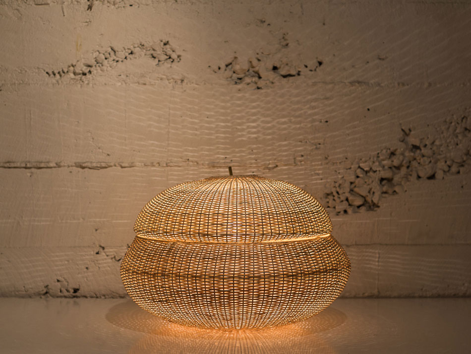 claesson koivisto rune: wicker lamps for made in mimbre at LDF