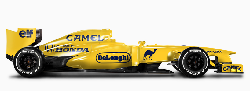 classic liveries imagined on 2013 formula 1 racecars
