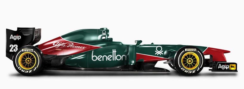 classic liveries imagined on 2013 formula 1 racecars