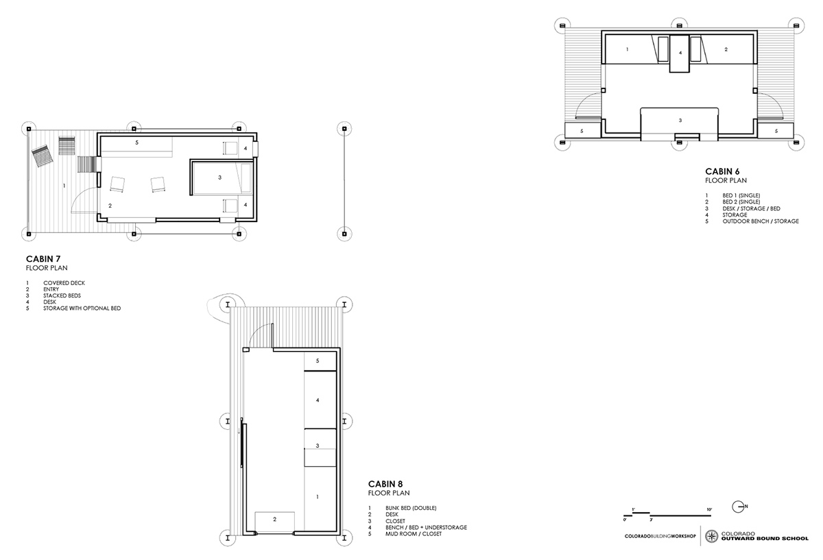 colorado building workshop colorado outward bound school micro cabins designboom