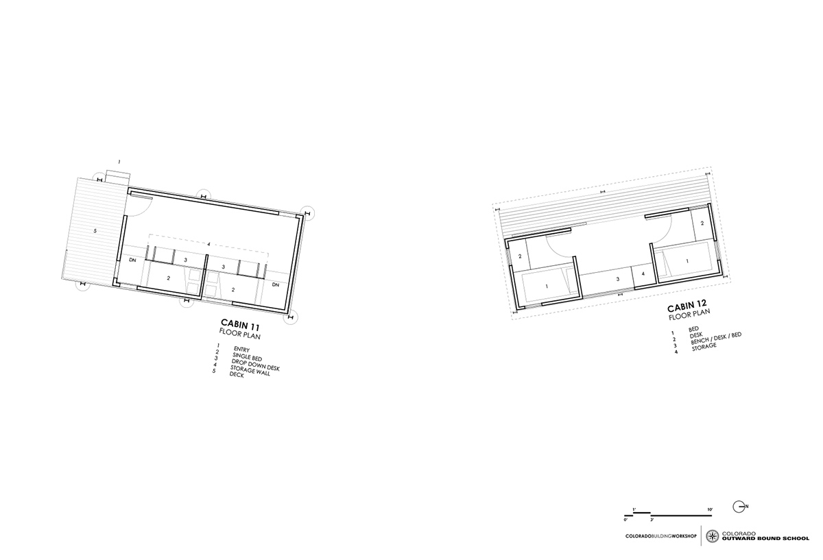 colorado building workshop colorado outward bound school micro cabins designboom