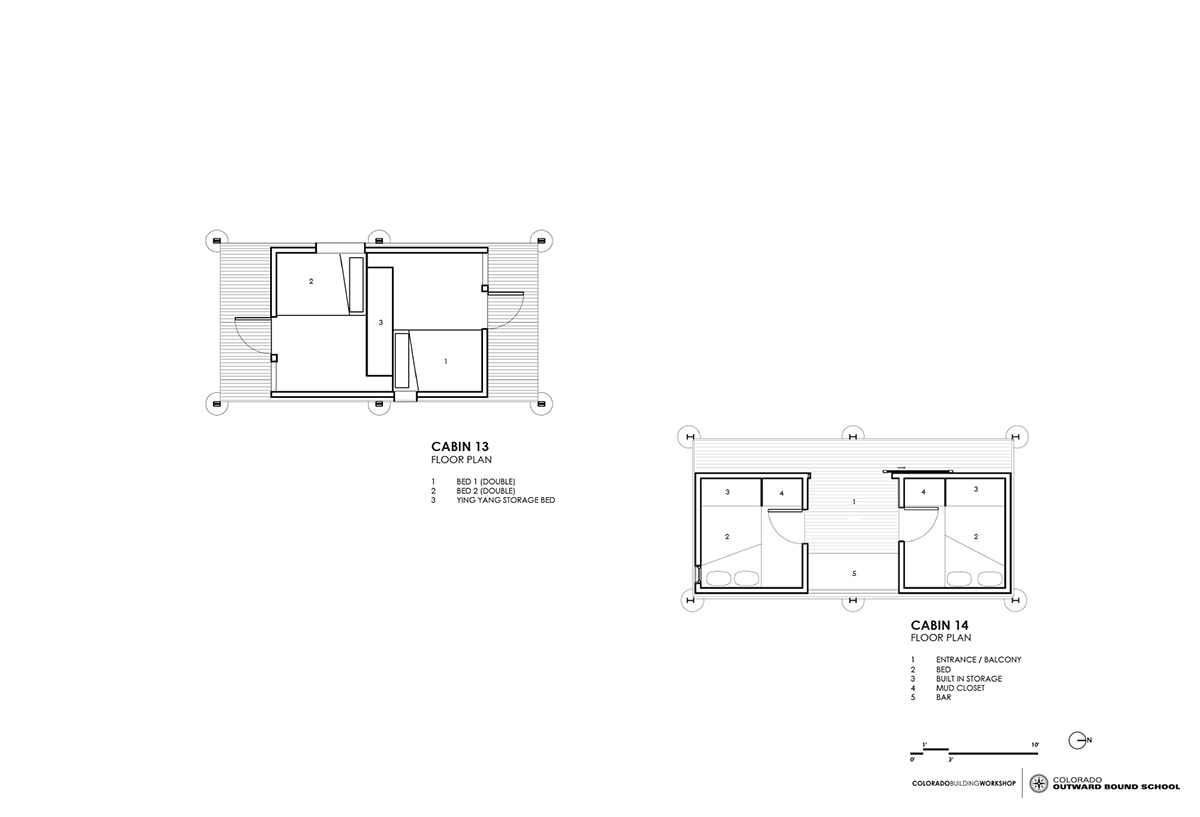 colorado building workshop colorado outward bound school micro cabins designboom