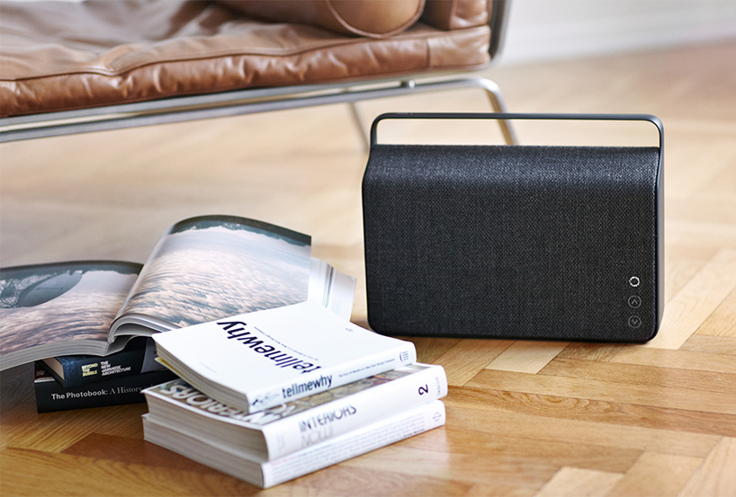 copenhagen wireless loudspeaker by VIFA features custom kvadrat cover