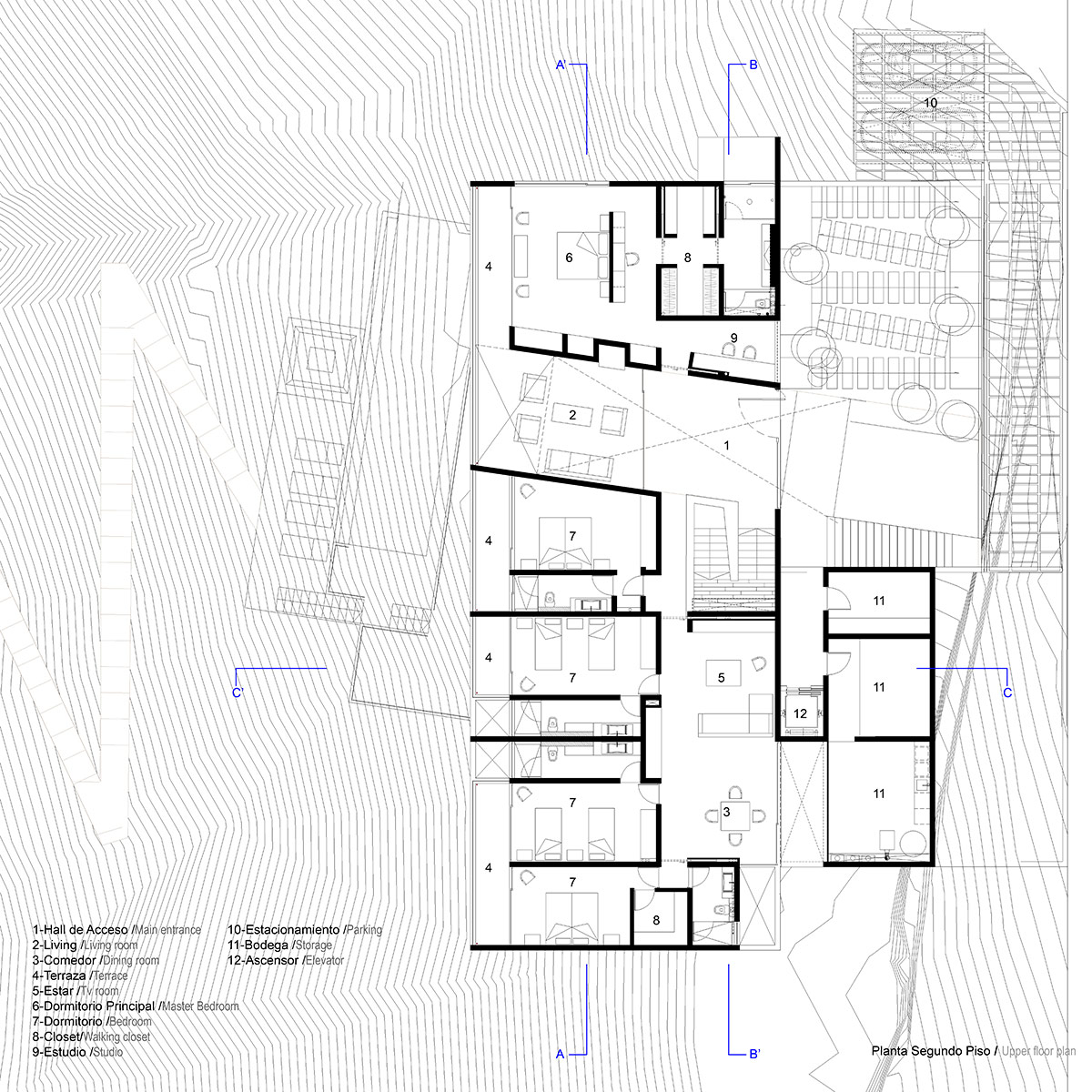 cristian hrdalo cantilevers casa paravicini off chilean coast