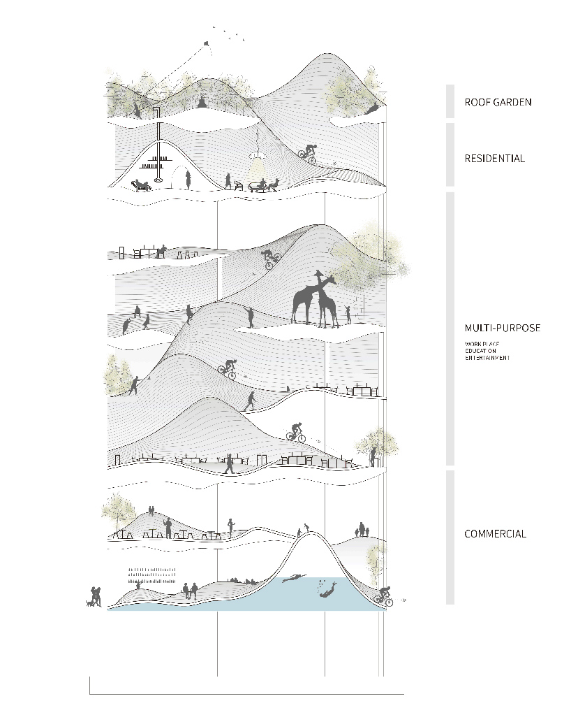 daipu architects wood mountain design boom