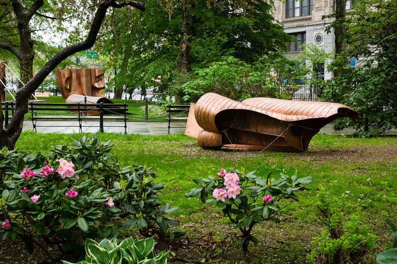 danh vo places full-scale deconstructed statue of liberty around NYC 
