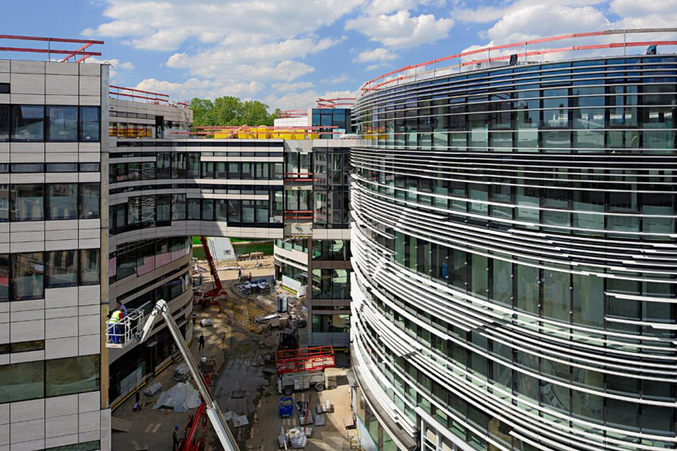 daniel libeskind: ko-bogen under construction