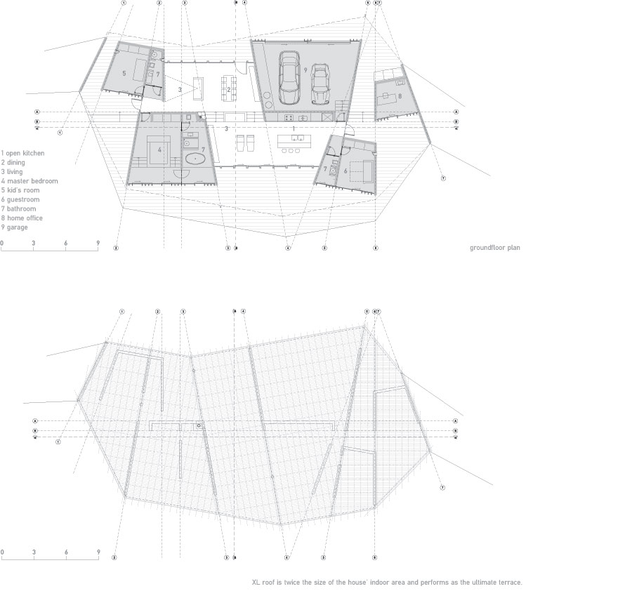 dekleva gregoric\'s clifftop house watches over the ocean