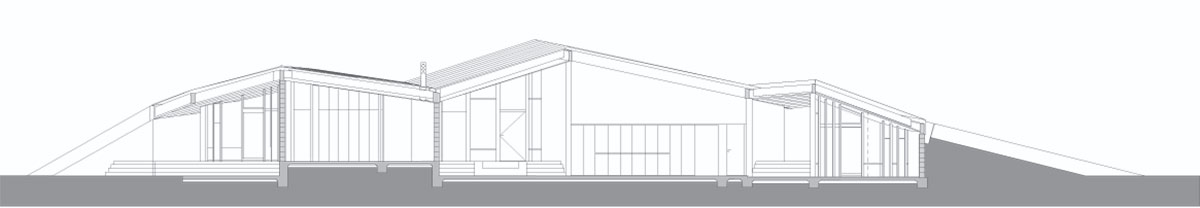 dekleva gregoric\'s clifftop house watches over the ocean