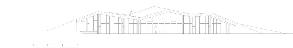 dekleva gregoric\'s clifftop house watches over the ocean