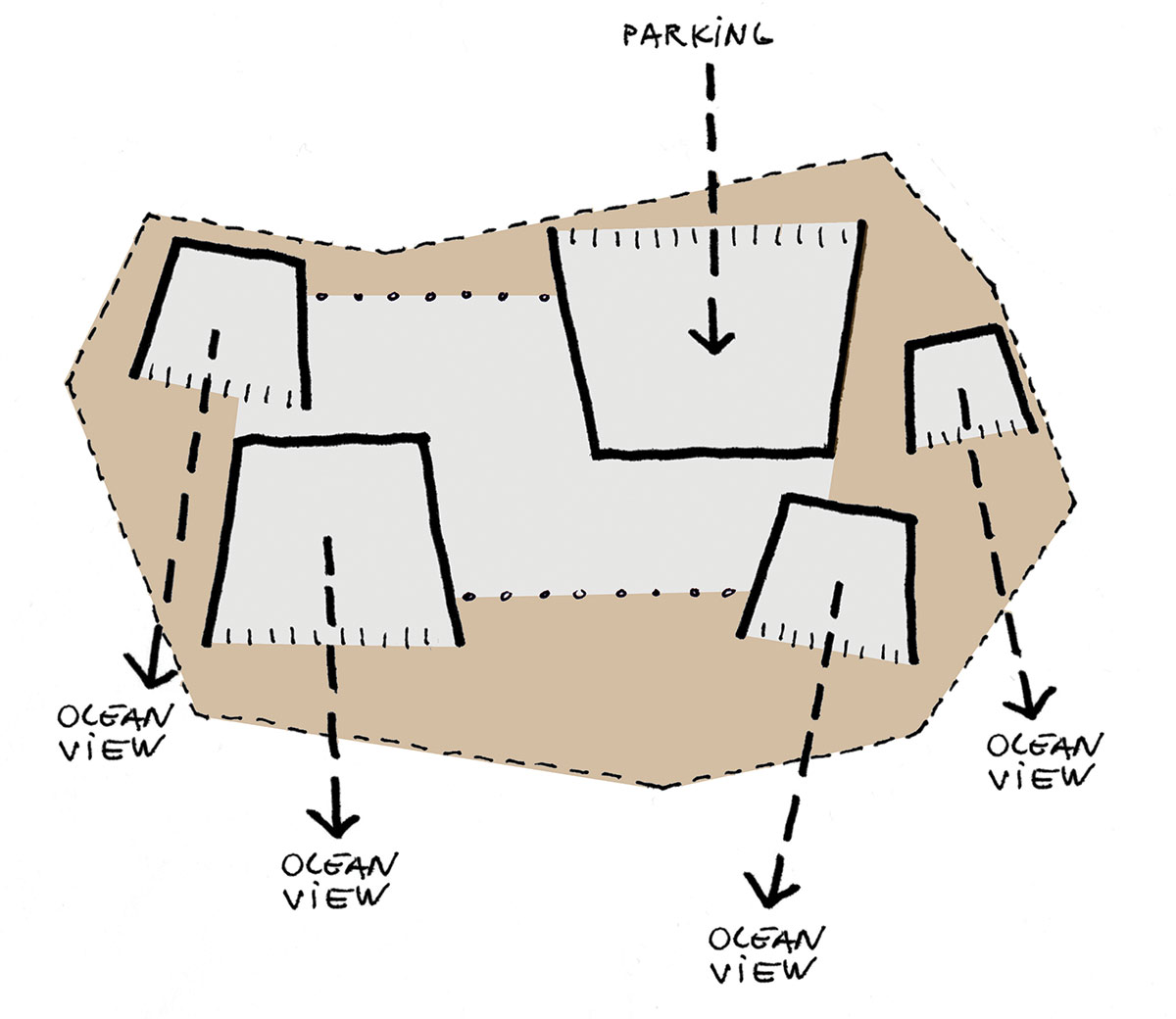 dekleva gregoric\'s clifftop house watches over the ocean