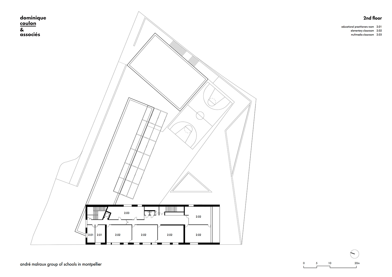 dominique coulon andre malraux group of schools montpellier france designboom