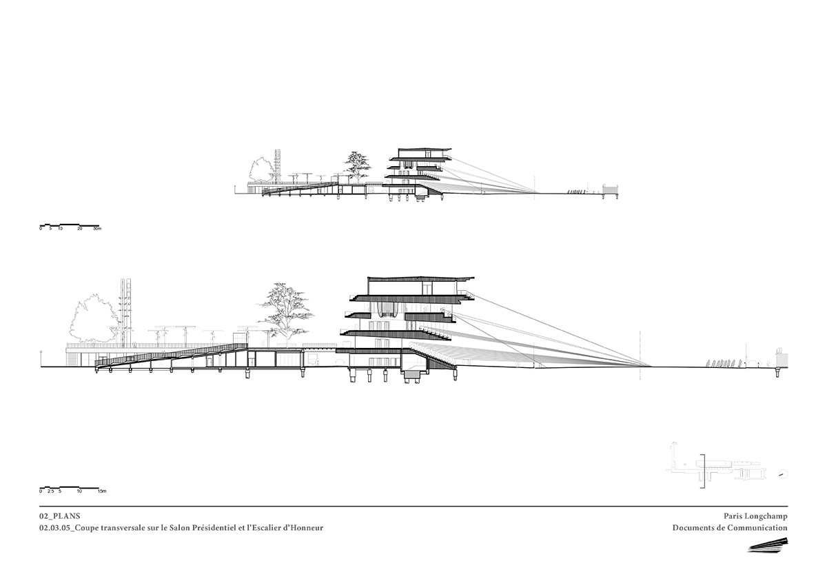 dominique perrault longchamp racecourse designboom